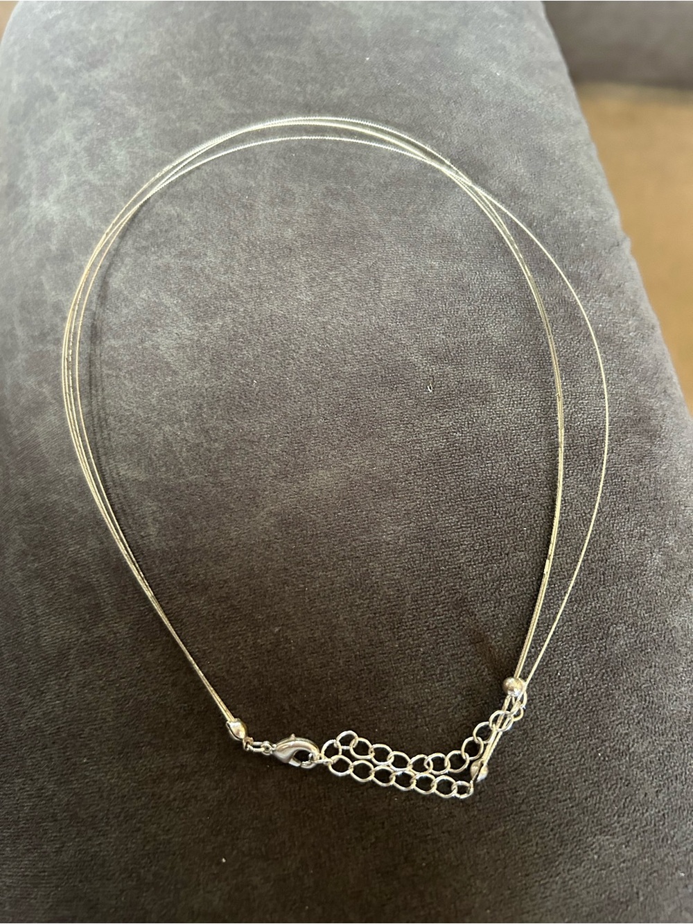 Delicate Silver Multi-Strand Necklace